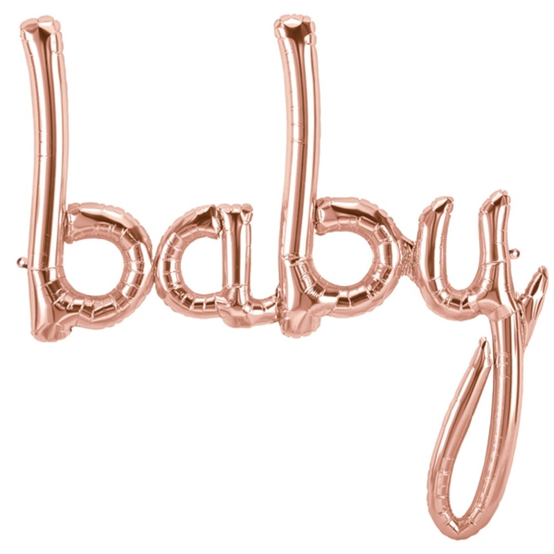 Rose Gold Script Planner - 46 Inches