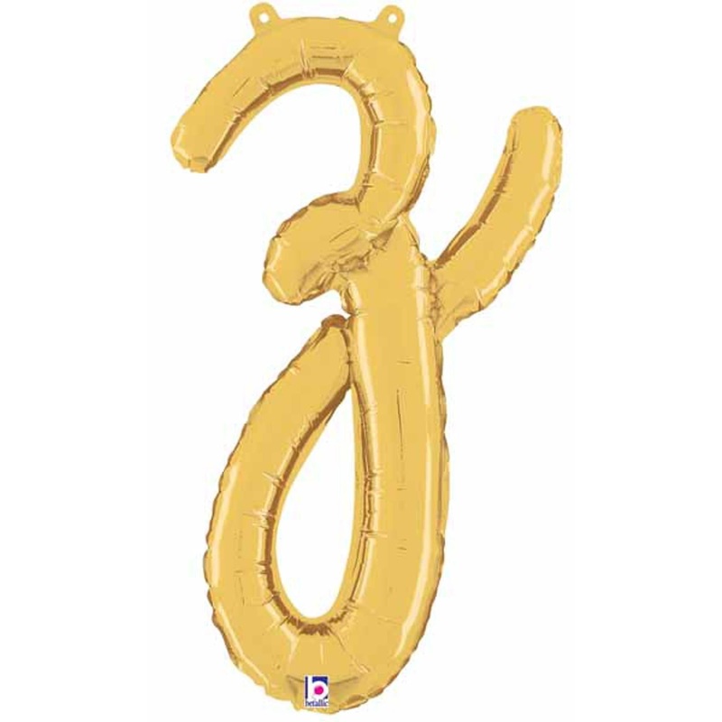 14" Gold Script Letter Z