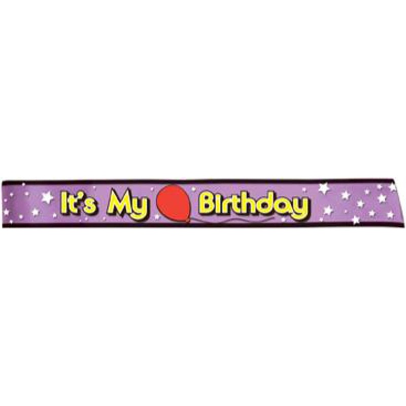 Birthday Royalty It's My Birthday Satin Sash (1/Pk)