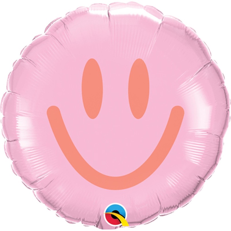 "Colorful Smiling Faces 9" Round Foil Balloon"