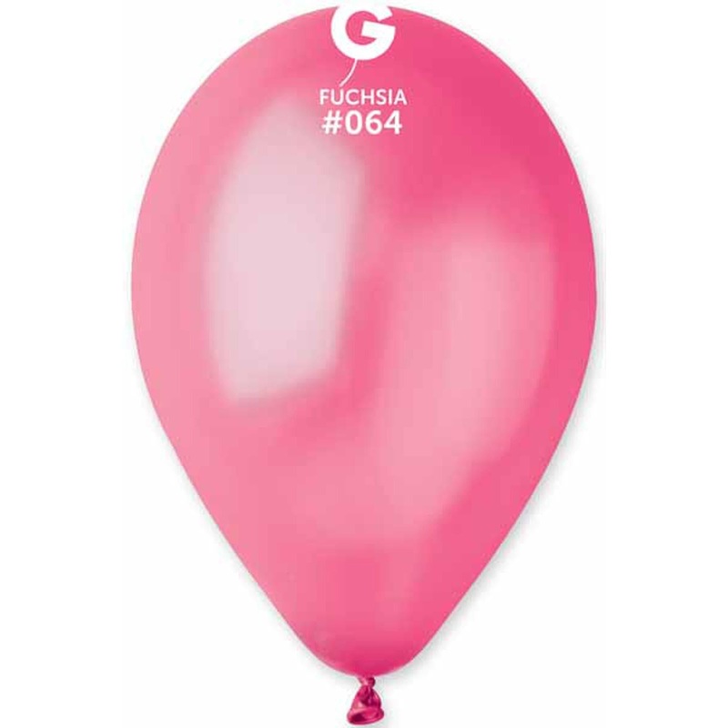 Gemar Metallic Fuchsia Balloons - 12" (50/Bag)