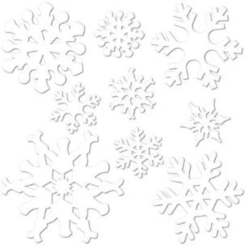 Set Of Snowflake Cutouts (27/Pk)