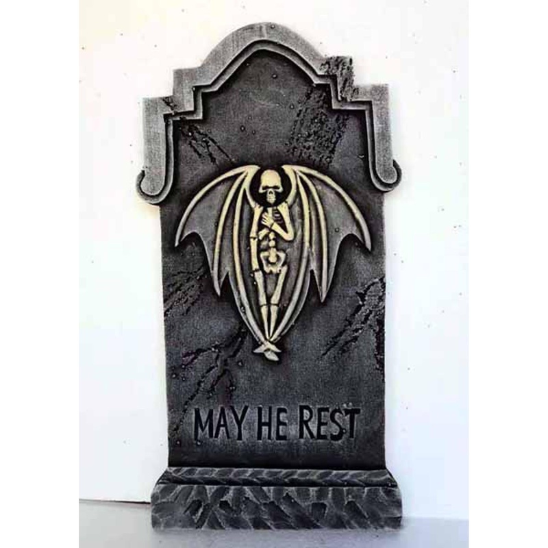 Winged S Skeleton Tombstone.