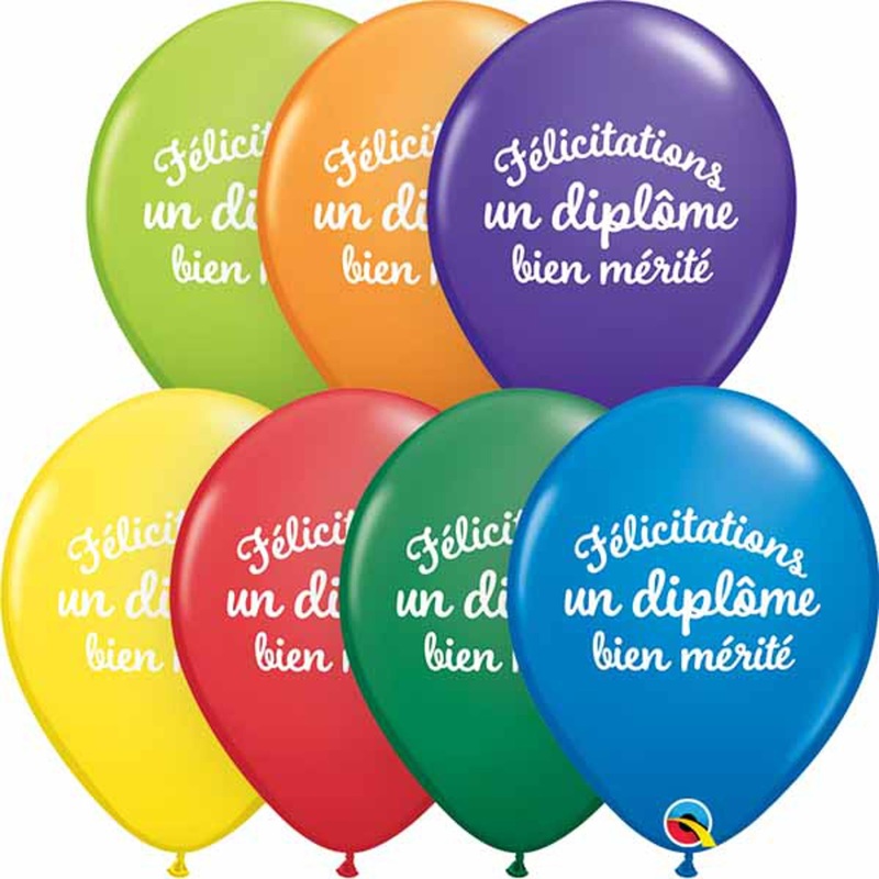 11" Graduation Script Balloon  Celebration Decor (50/Pk)