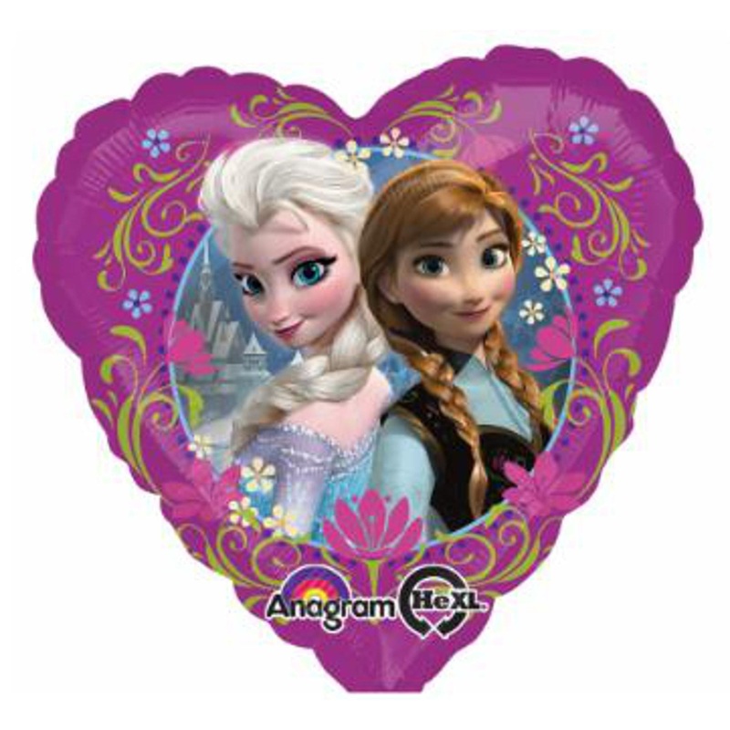 18 Disney Frozen Love  Heart Shape Foil Balloon