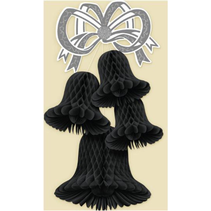 "20-Inch Black Bell Cluster - Pack Of 1"