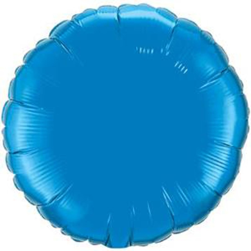 36" Sapphire Blue Mylar Balloon.