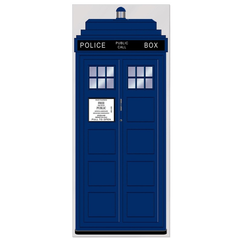 British Police Box Door Cover - 30"X6'