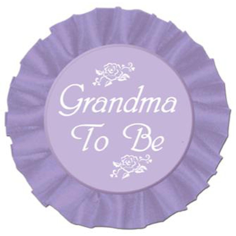 Grandma To Be Satin Button.