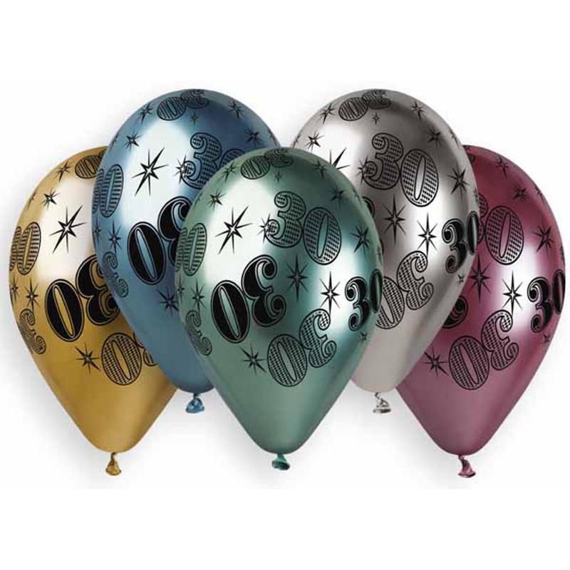13" Gemar Shiny Cosmic Stars Balloons - 25/Bag