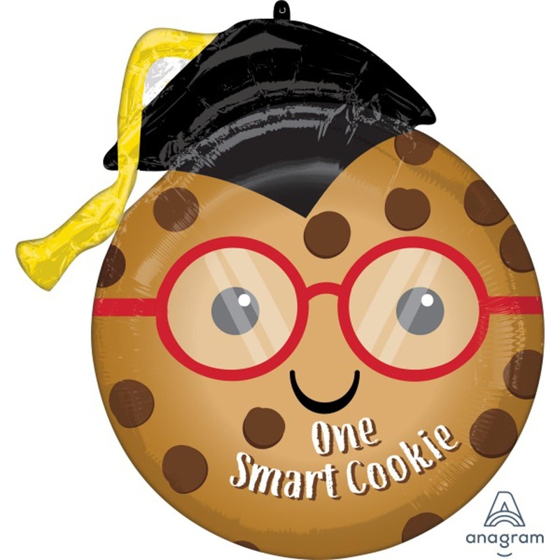 18" One Smart Cookie Grad Foil Balloon (5/Pk)