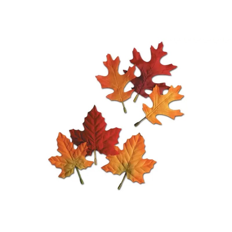 Fabric Autumn Leaves Assortment (36/Pk)