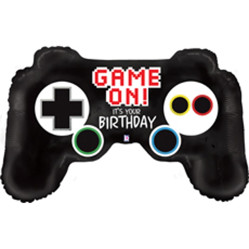 Gamer's Delight Birthday Bash 36" Video Game Controller Foil Balloon (3/Pk)