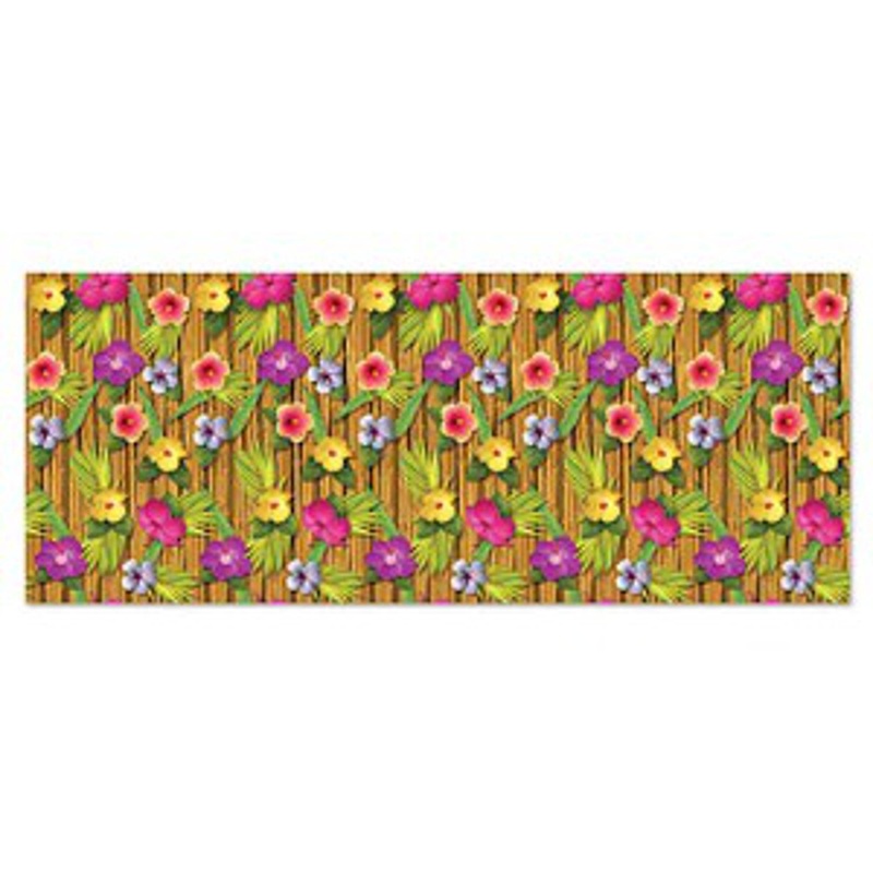 Tropical Luau Backdrop - 4' X 30'