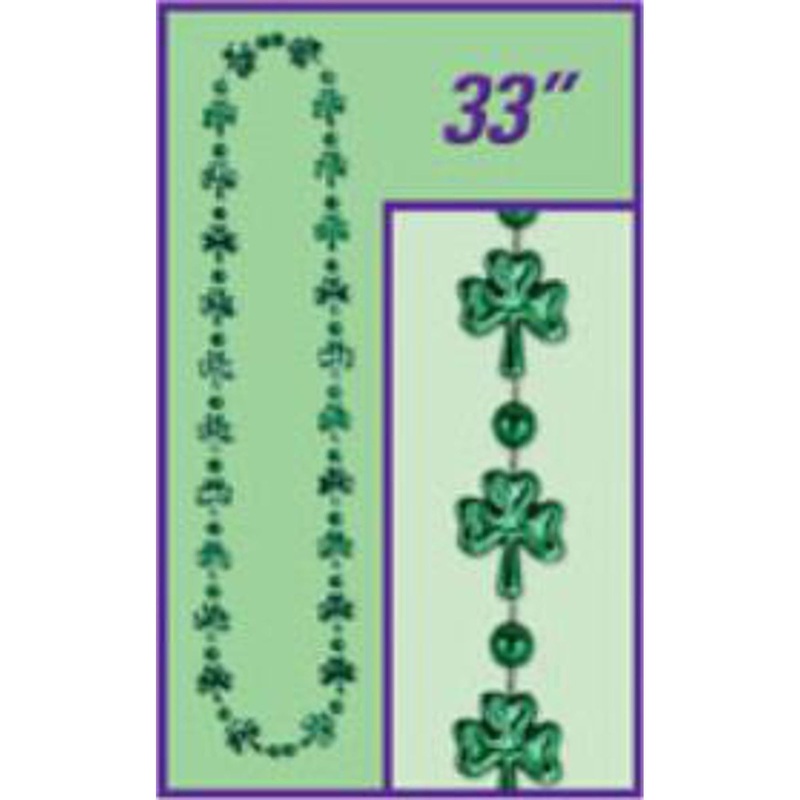 33" Shamrock Beads (3/Pack)
