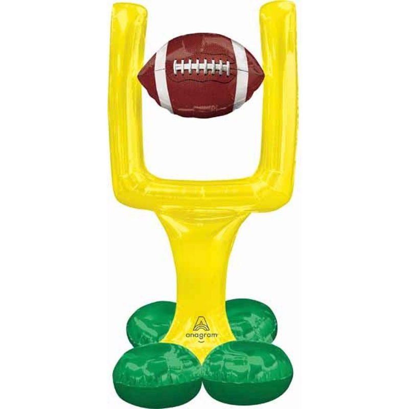 51" Airloonz Football and Goal Post Foil Balloon