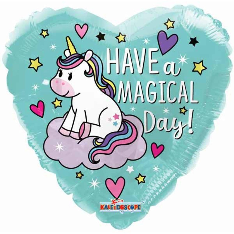 Enchanting Wishes: 18" Have a Magical Birthday Unicorn Balloon (1/Pk)