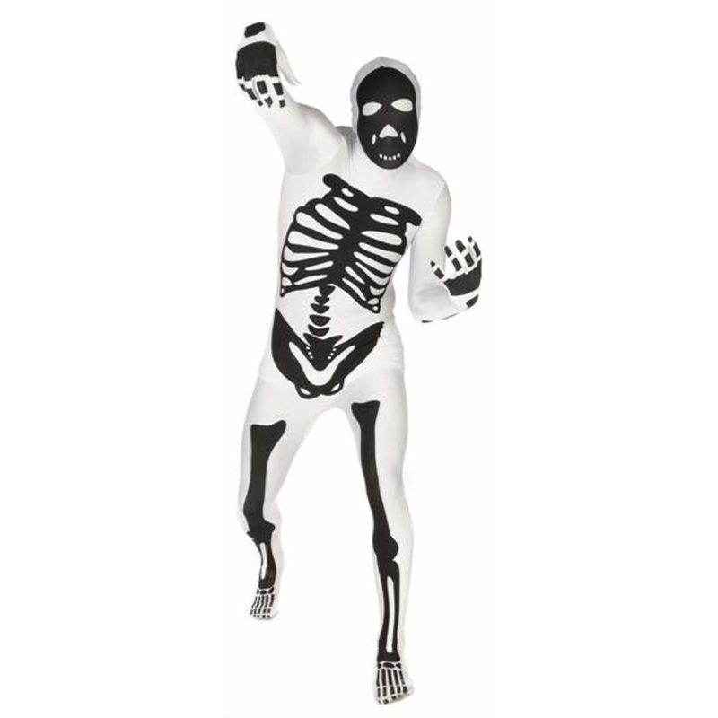 Premium Skeleton White Morphsuit - 2Xlrg