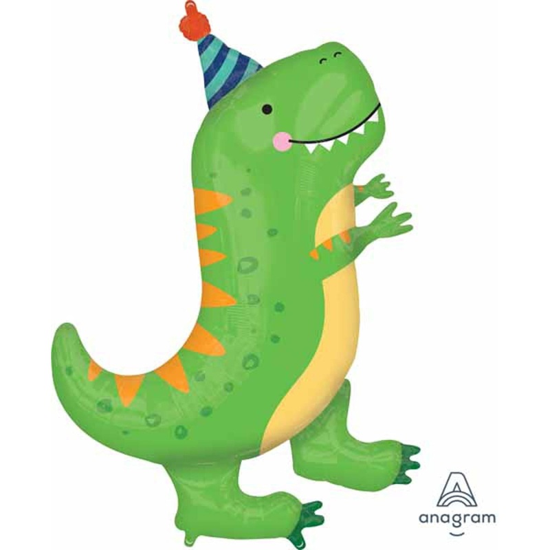 Roar-some Celebrations 34" Dinomite T-Rex Shape Foil Balloon (5/Pk)