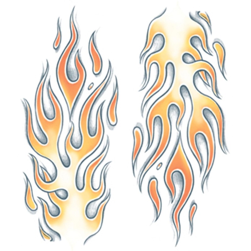X-Tra Large Flames Tattoo FX