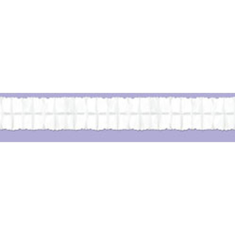 12' White Leaf Garland.