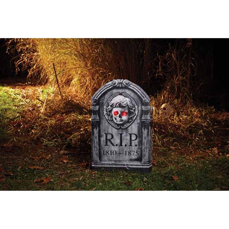 22" Angel Tombstone With Light-Up Photoreal Design
