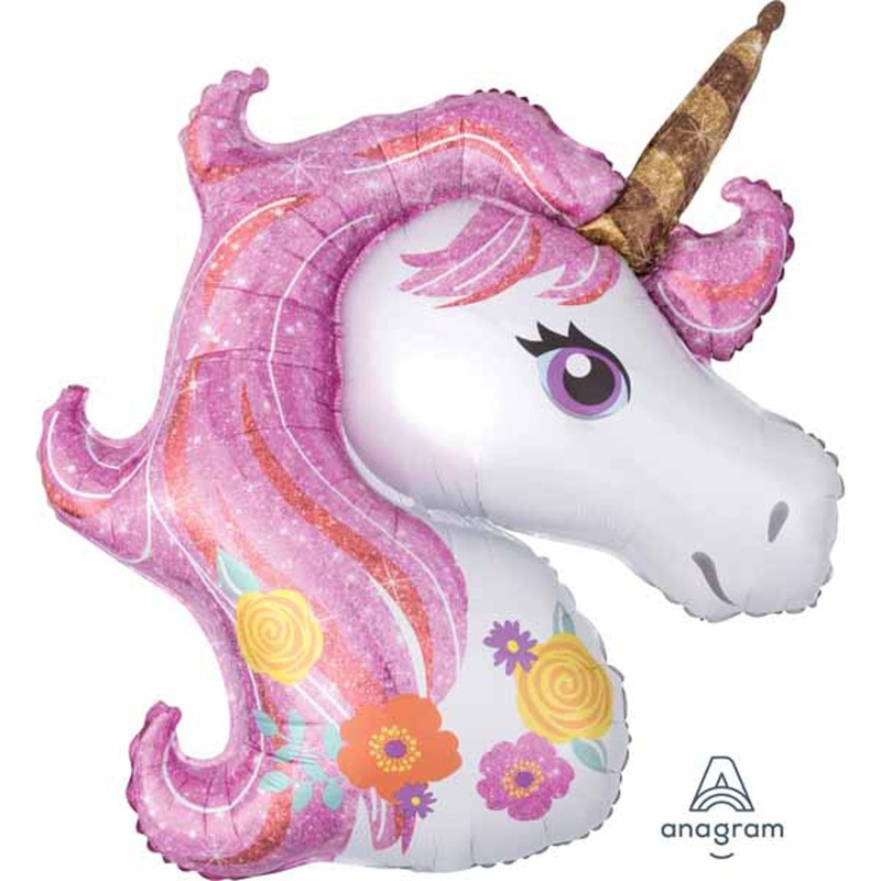 Anagram Magical Unicorn Balloon - 33" Shape P35 (Packaged)