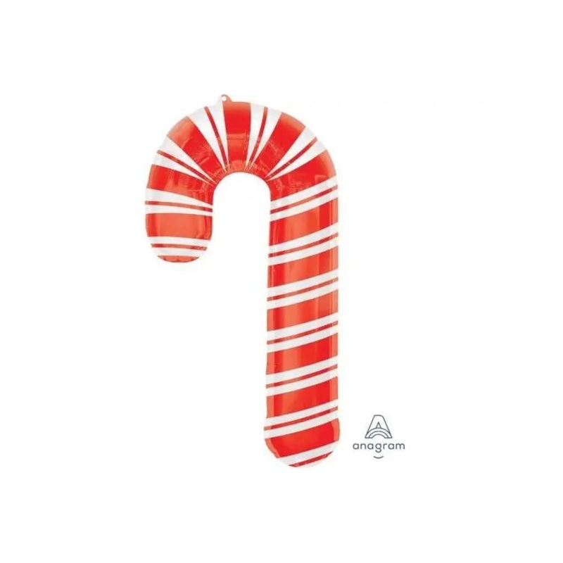 Candy Cane Supershape Foil Balloon 37" (3/pk)