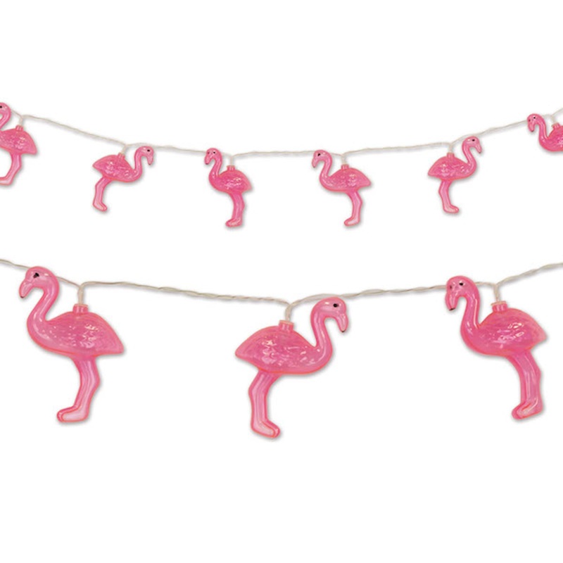 "Flamingo String Lights - Set Of 10"