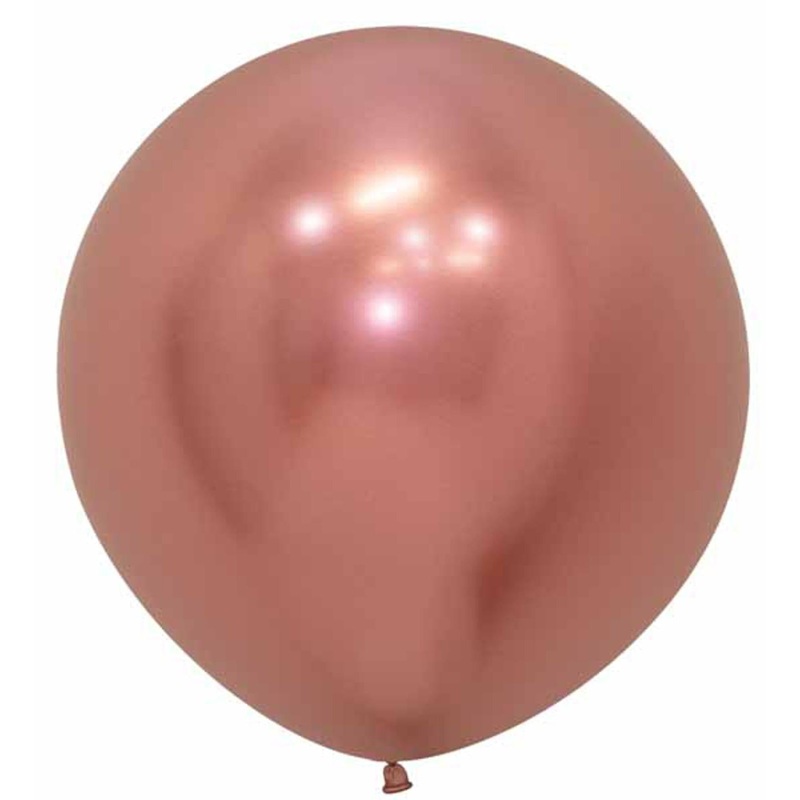 Reflex Rose Gold Latex Balloons - 24" 10/Bg