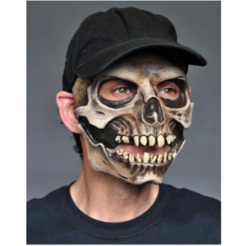 Skull Cap Moving Mouth Mask