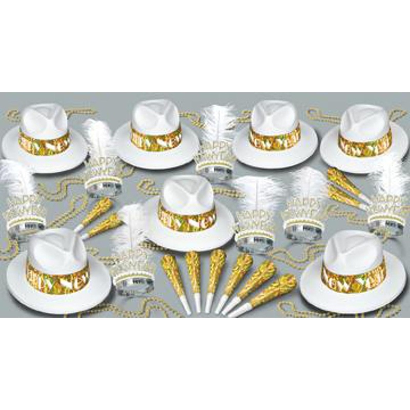 Swing Gold New Year's Party Kit for 50 (1/Pk)