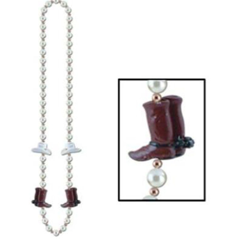 Western Party Beads (1Cd) - Festive Beads For Cowboy Themed Parties