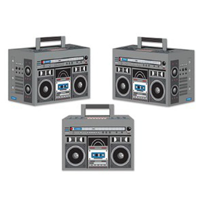 Boom Box Favor Boxes - 3 Pack, 4"X5.75"