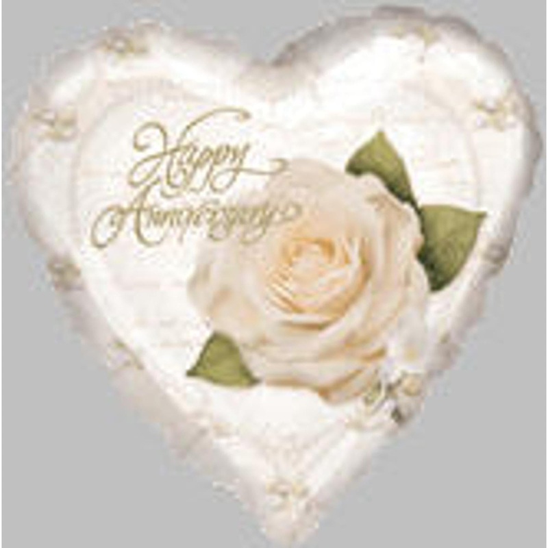 Petals & Pearls Ann Heart Ornament - 9 Inches