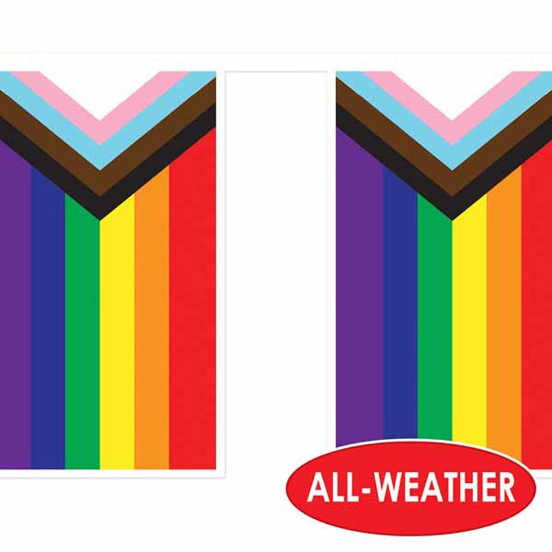 Pride Flag Pennant 10' Streamer.