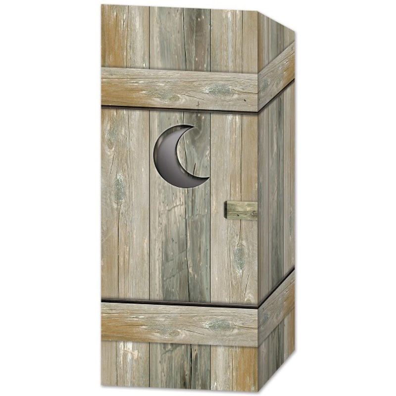 "Quirky 8"X3" Outhouse Centerpiece"