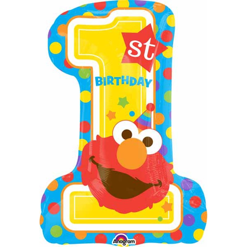 Sesame Street 1St Birthday Balloon Package - 28" Shape And More!