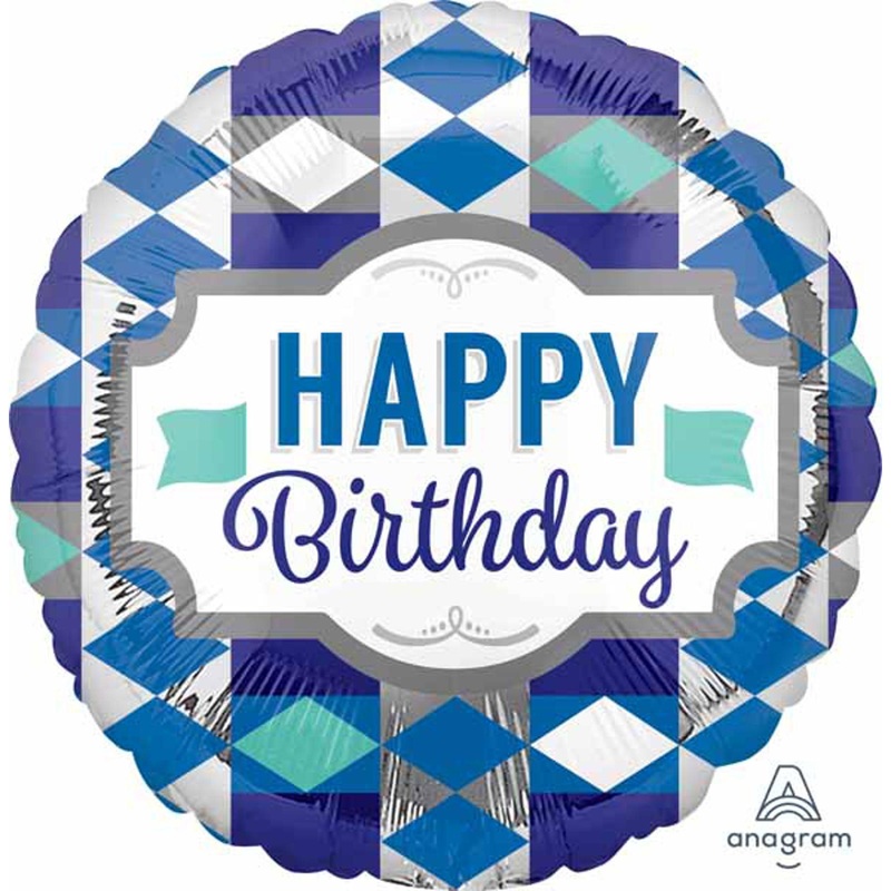 Stylish Celebrations: 18" Happy Birthday Tie Pattern Balloon (5/Pk)