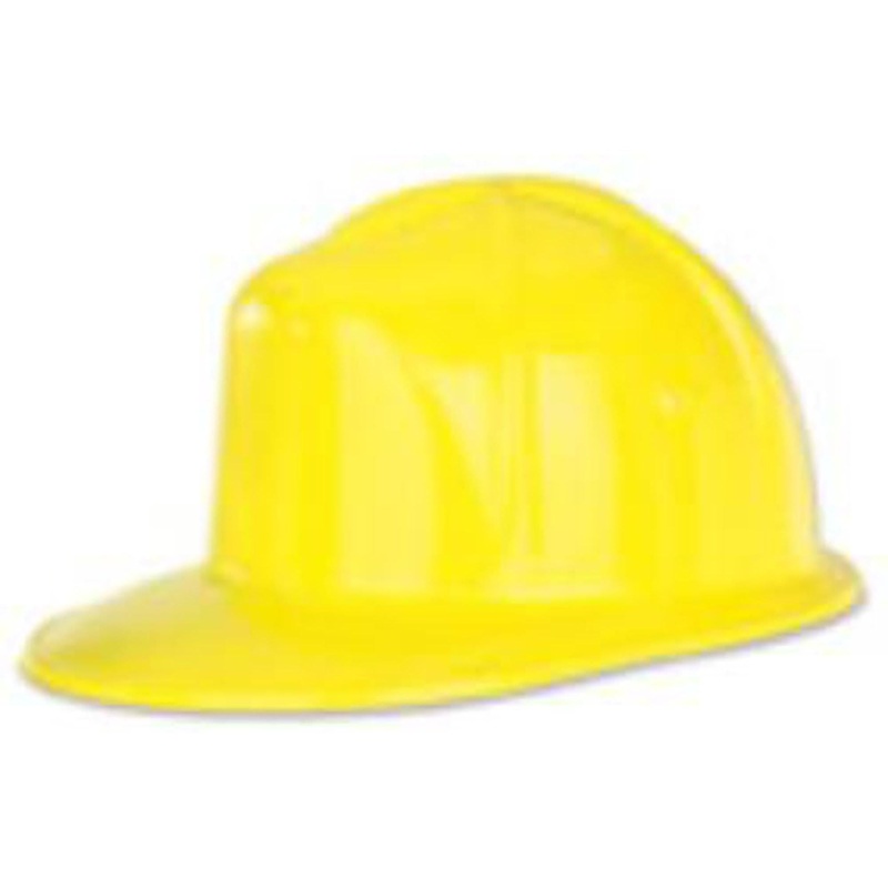 Yellow Plastic Construction Helmet