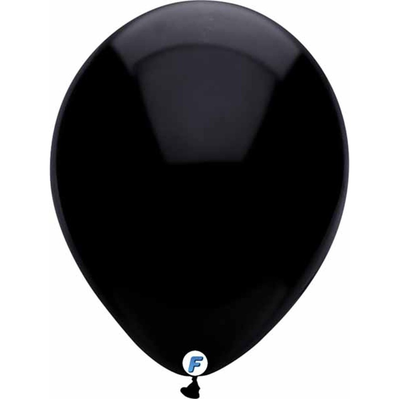 12" Black Balloons  Pack Of 100