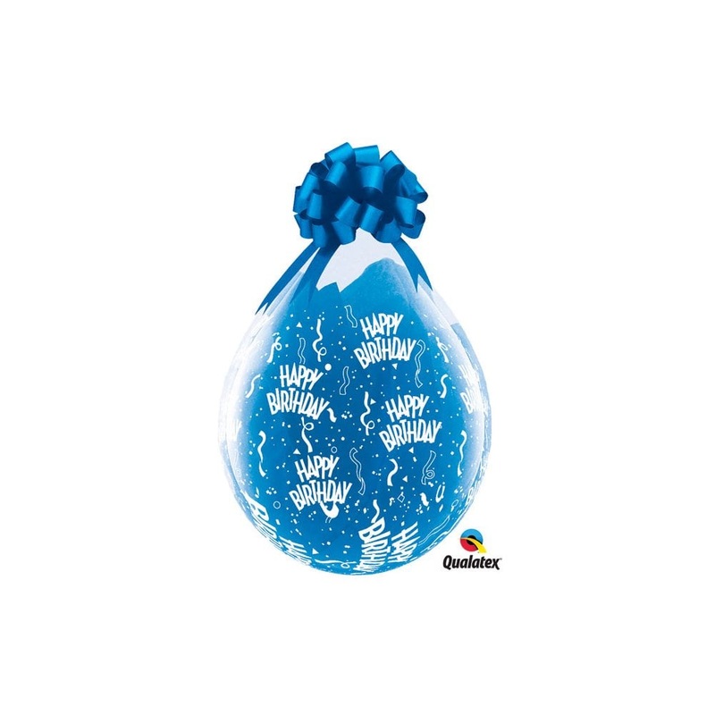 18 Birthday A-Round Diamond Clear Stuffing Balloons (25/Pk)