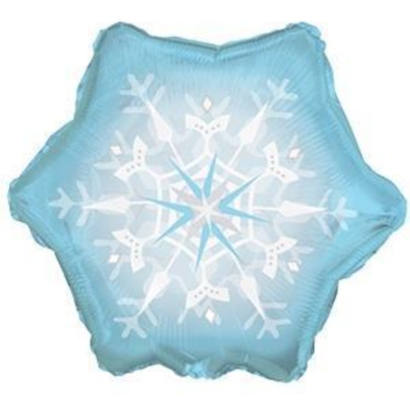 22" Snowflake Shape Foil Balloon