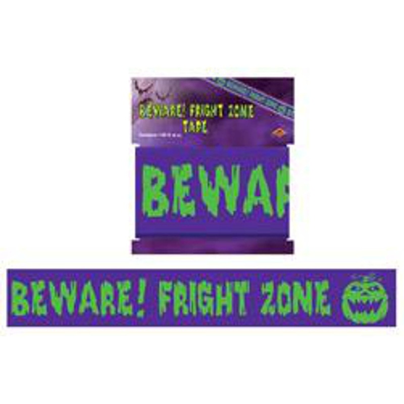 Beware! Fright Zone Party Tape 3" x 20'