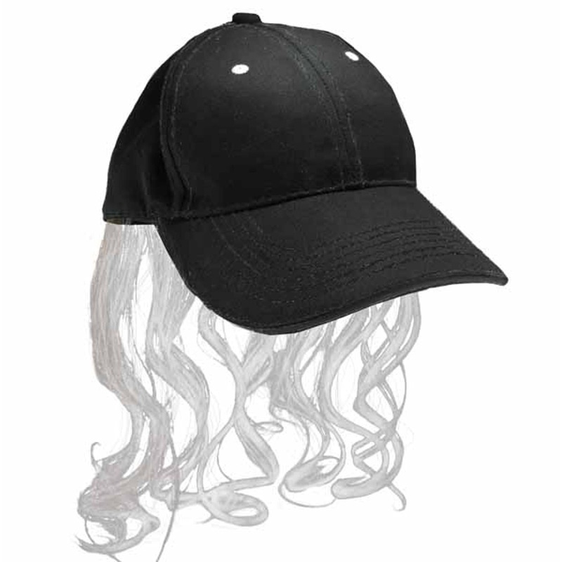 Country Cowboy Cap With Gray Hair Mullet