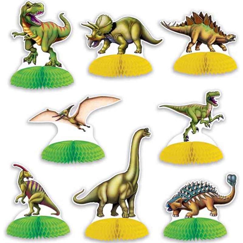 Dinosaur Mini Center Pieces - 8/Pkg 4"-6"