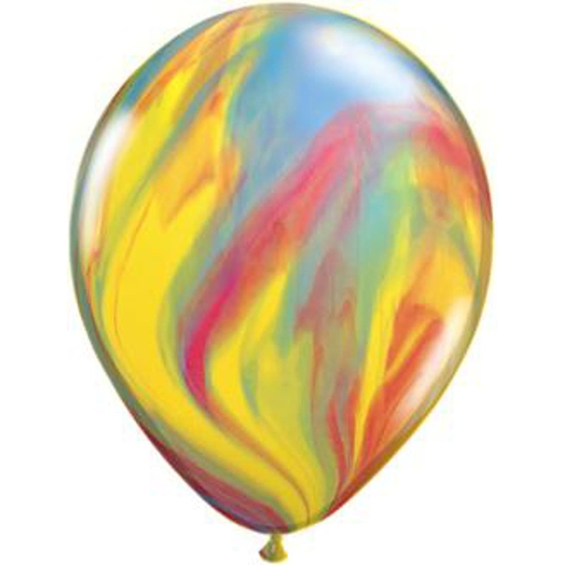 Qualatex Traditional Superagates 30 Latex Balloons (2/Pk)