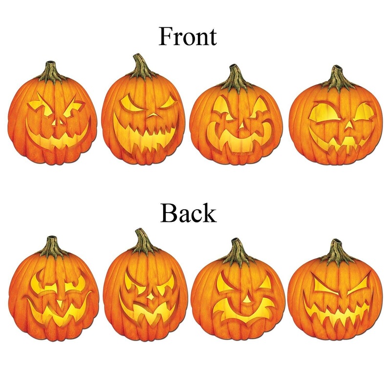 Scary Jack-O-Lantern Cutouts