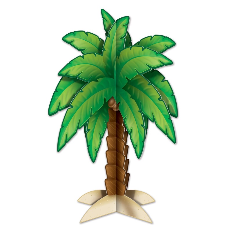 "3-D Palm Tree Center Piece (11" Tall)"