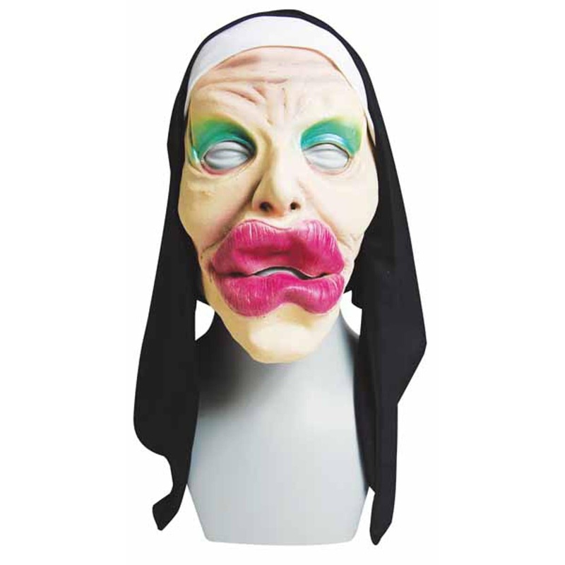 Big Lip Nun Latex Mask